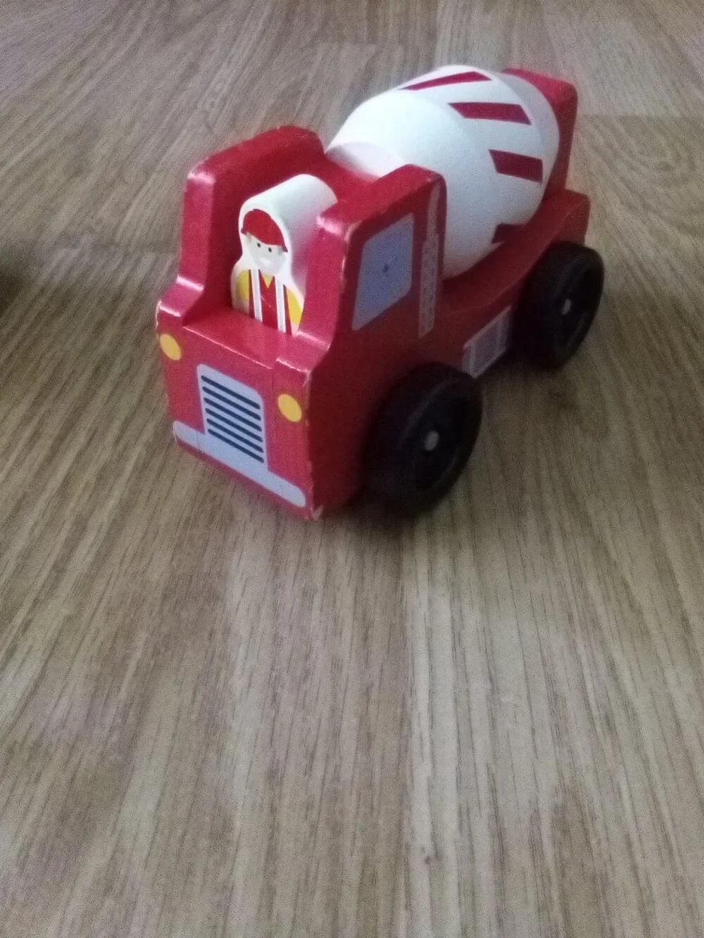 Melissa and Doug Used Classic Wooden Toy Construction Vehicle Set #656